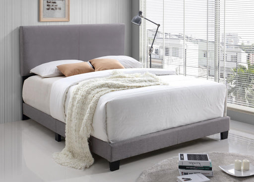 Myco Furniture - Jessica Light Gray King Bed in Polyester Fabric - 8740K-LG - GreatFurnitureDeal