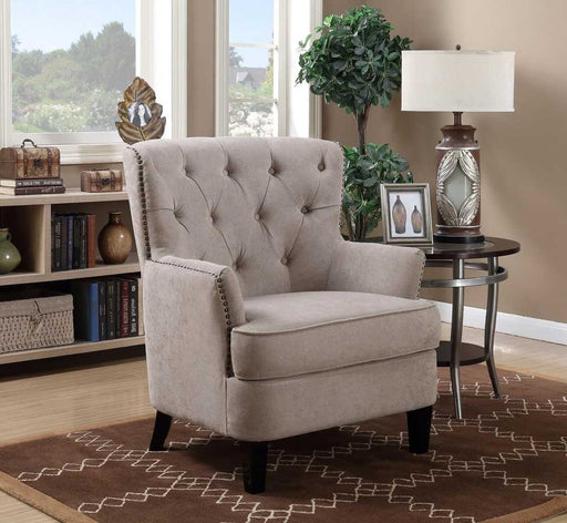 Myco Furniture - Calais Accent Arm Chair in Taupe - 8741 - GreatFurnitureDeal