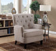 Myco Furniture - Calais Accent Arm Chair in Taupe - 8741
