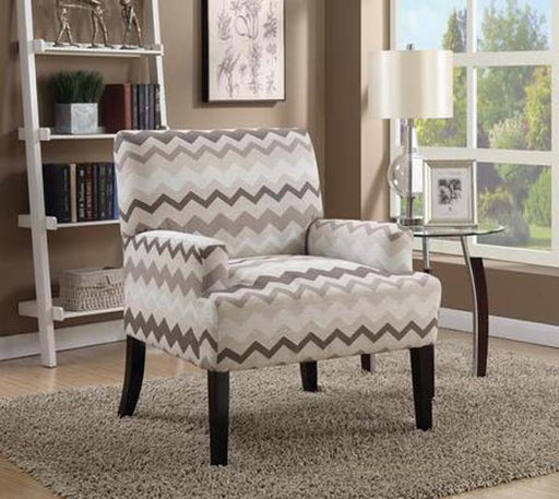 Myco Furniture - Madison Chevron Accent Arm Chair in Multi - 8758 - GreatFurnitureDeal