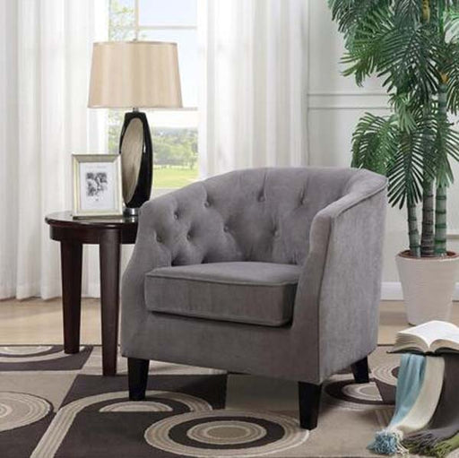 Myco Furniture - Harper Tufted Accent in Gray - 8764 - GreatFurnitureDeal