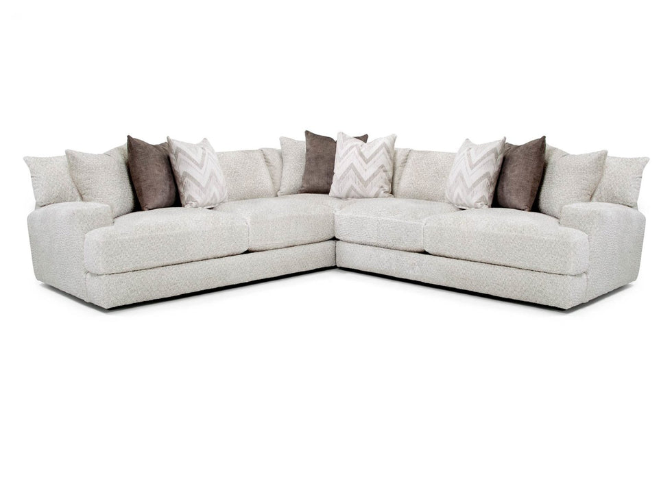 Franklin Furniture - 877 Lennox 3 Piece Sectional Sofa in Rapture Ivory - 87759-04-60 - GreatFurnitureDeal