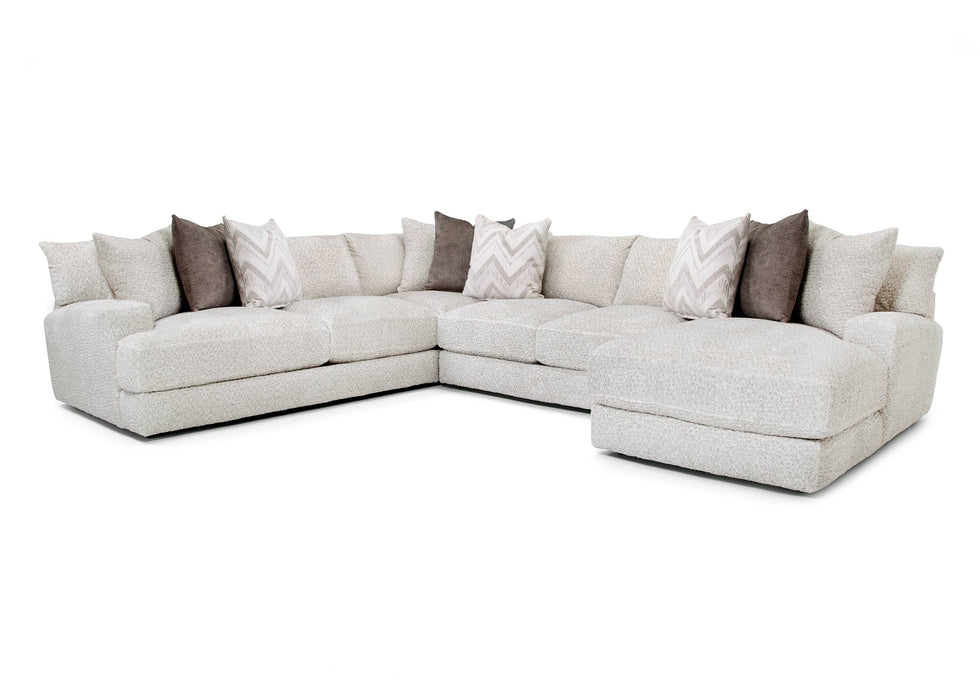 Franklin Furniture - Lennox 5 Piece Sectional Sofa in Rapture Ivory - 87759-04-69-86-18-IVORY - GreatFurnitureDeal