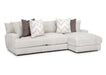 Franklin Furniture - 877 Lennox 2 Piece Sectional Sofa in Rapture Ivory - 87759-86 - GreatFurnitureDeal