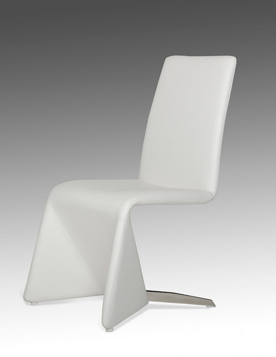 VIG Furniture - 878 - Contemporary White Leatherette Dining Chair (Set of 2) - VGVCB878-WHT - GreatFurnitureDeal