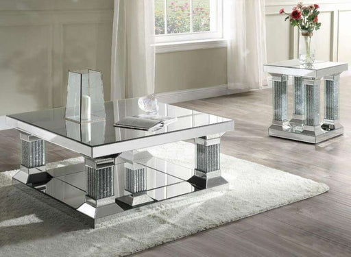 Acme Furniture - Caesia 3 Piece Coffee Table Set in Diamonds - 87905-3SET - GreatFurnitureDeal