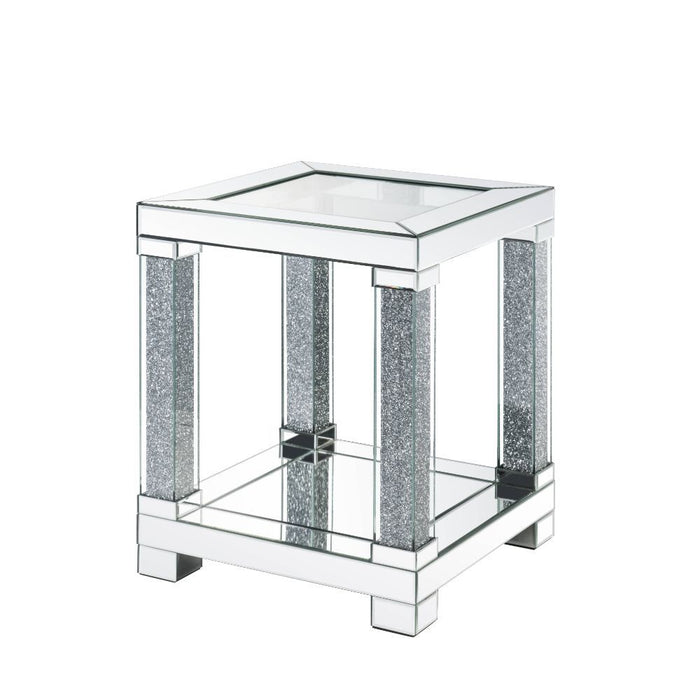 Acme Furniture - Noralie End Table in Mirrored - 87997 - GreatFurnitureDeal