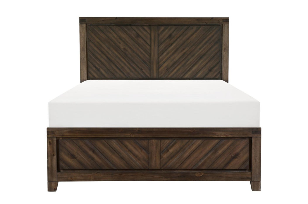 Homelegance - Parnell California King Bed in Distressed Espresso - 1648K-1CK*