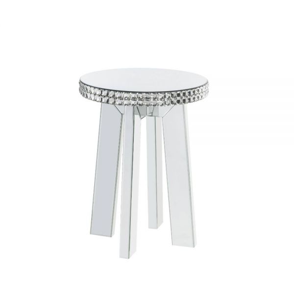 Acme Furniture - Lotus 3 Piece Occasional Tables Set in Mirrored & Faux Crystals - 88010-3SET - GreatFurnitureDeal
