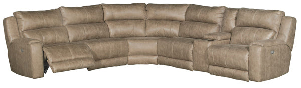 Southern Motion - Dazzle 6-Piece Console Reclining Power Headrest Sectional - 883-05P-06P-90P-80-47-84