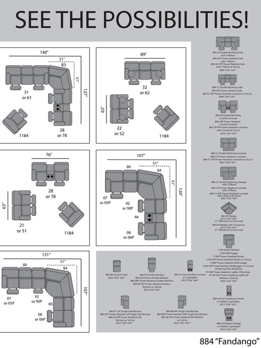 Southern Motion - Fandango 6 Piece Modular Sectional Sofa in Latte - 884-07-92-84-80-47-08 - GreatFurnitureDeal