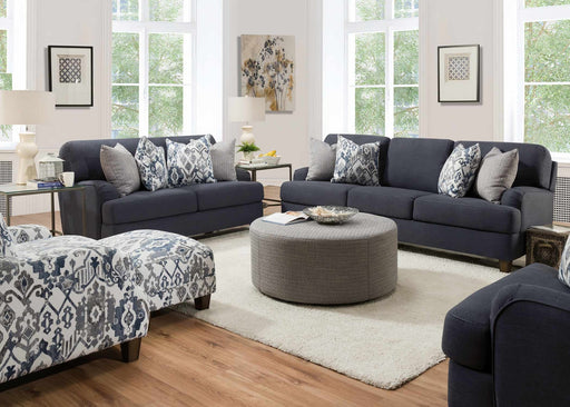 Franklin Furniture - Landry 3 Piece Living Room Set in Lillie Indigo - 88640-3017-43-3SET