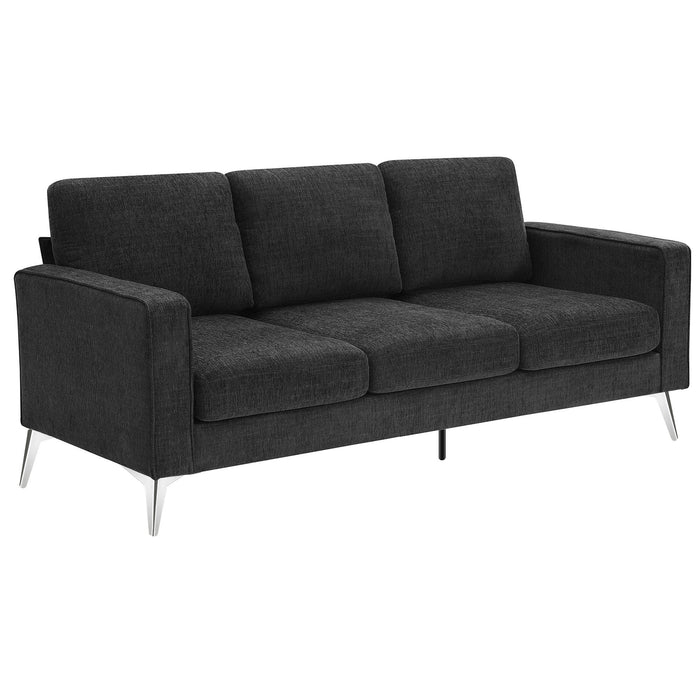 GFD Home -[VIDEO provided] [New]Modern 3-Piece Sofa Sets with Sturdy Metal Legs,Linen Upholstered Couches Sets Including 3-Seat Sofa, Loveseat and Single Chair for Living Room Furniture Set (1+2+3 Seat) - GreatFurnitureDeal