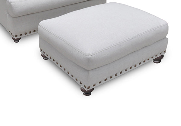 Franklin Furniture - Brinton Ottoman for Chair and a Half in Dove - 89418-3627 - 39