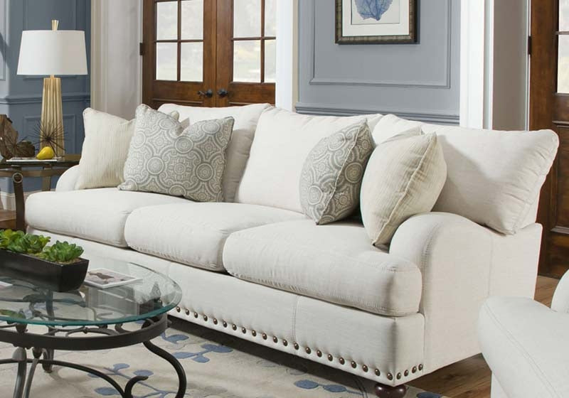 Franklin Furniture - Brinton Stationary 2 Piece Sofa Set in Off White - 89440-2SET-OFF WHITE