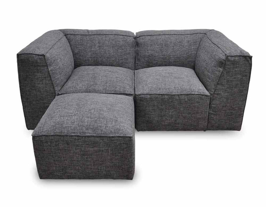 Franklin Furniture - Freestyle 3 Piece Sectional Sofa in Steel - 89501-01-503-STEEL
