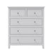 GFD Home - White Solid Wood 5 Pieces Queen Bedroom Sets(bed+nightstand*2+chest+dresser）NEW - GreatFurnitureDeal