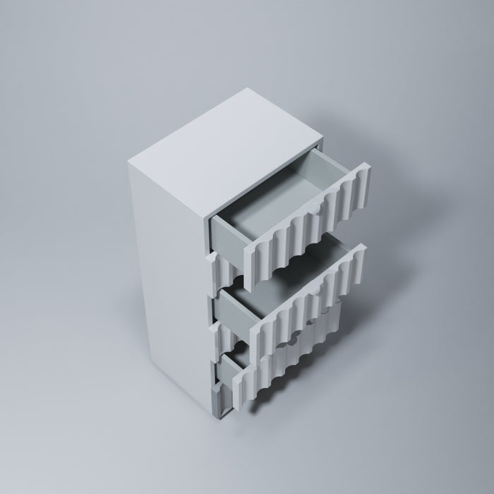 ESF Furniture - Orion 6 Piece Queen Bedroom Set in White with Light - ORIONQS-6SET - GreatFurnitureDeal