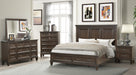 GFD Home - Hamilton King 5 Piece Storage Bedroom Set in Walnut made with Engineered Wood - GreatFurnitureDeal