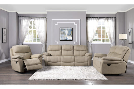Homelegance - Longvale 3 Piece Double Reclining Living Room Set in Tan - 9580TN-3-2-1 - GreatFurnitureDeal