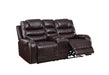 GFD Home - Tennessee Power Reclining 3 Pc Sofa Set in Espresso - GreatFurnitureDeal