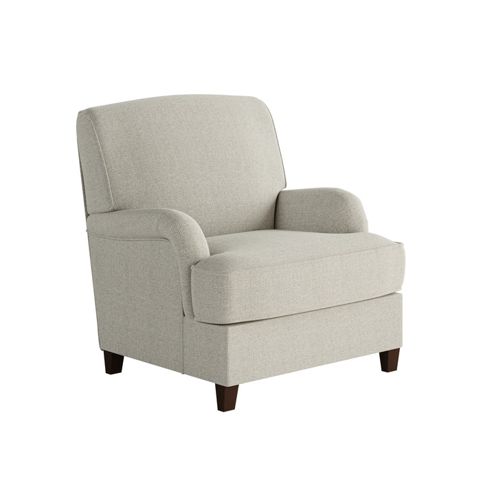 Southern Home Furnishings - Invitation Linen Accent Chair in Light Grey - 01-02-C Invitation Linen