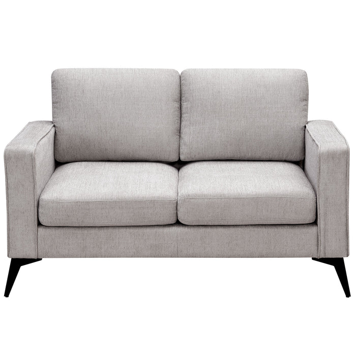 GFD Home -[VIDEO provided] [New]Modern 3-Piece Sofa Sets with Sturdy Metal Legs,Chenille Upholstered Couches Sets Including 3-Seat Sofa, Loveseat and Single Chair for Living Room Furniture Set (1+2+3 Seat) - GreatFurnitureDeal