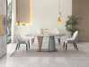 GFD House - 71" Pandora color sintered stone dining table with 6 pcs Chairs - GreatFurnitureDeal