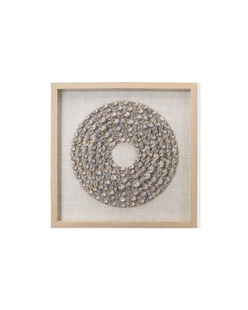 Jamie Young Company - Bora Bora Framed Wall Art in Taupe Snail Shell - 8BORA-TAUP - GreatFurnitureDeal