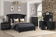 GFD Home - Sophia King Bed Black - GreatFurnitureDeal