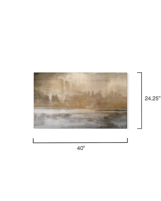 Jamie Young Company - Cloudscape Wall Art in Taupe & Slate Lacquer - 8CLOU-TAUPE