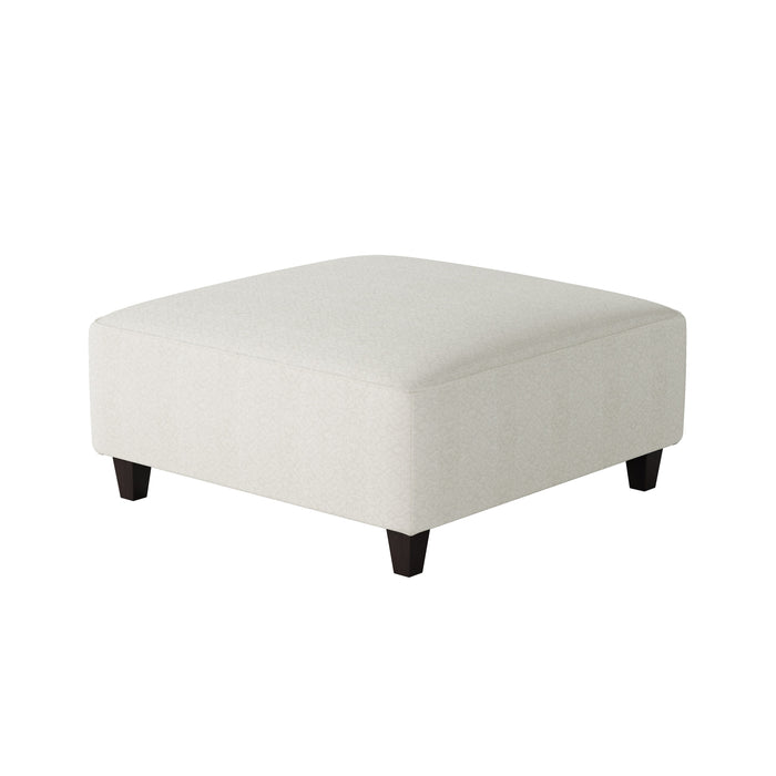 Southern Home Furnishings - Chanica Oyster 38"Cocktail Ottoman in Ivory - 109-C Chanica Oyster