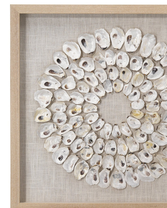 Jamie Young Company - Maldives Framed Wall Art in White Abalone Shells - 8MALD-WHAB