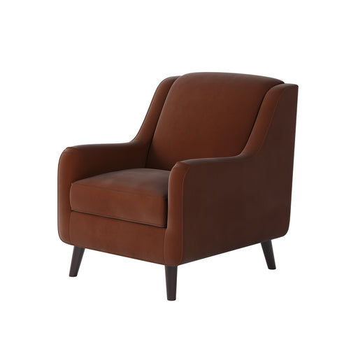 Southern Home Furnishings - Bella Burnt Orange Accent Chair - 240-C Bella Burnt Orange - GreatFurnitureDeal