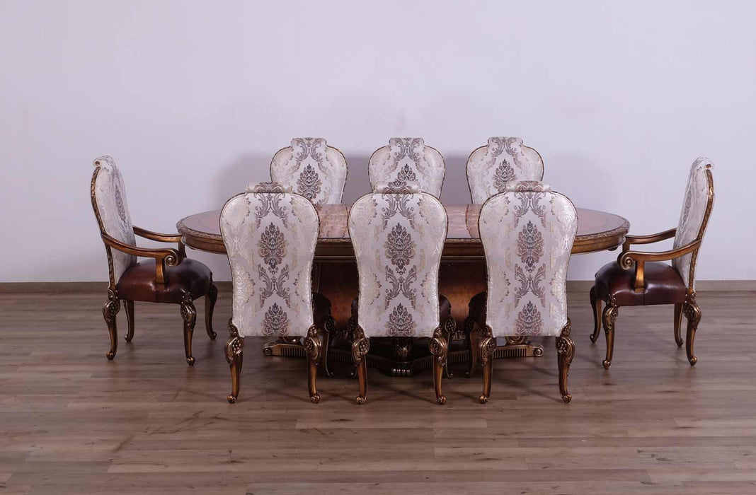 European Furniture - Bellagio Side Chair Set of 2 in Parisian Bronze - 40055-SC