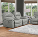 Franklin Furniture - Cabot Reclining Console Loveseat Power Recline-USB Port in Bison Light Gray - 70734-83-LIGHT GRAY - GreatFurnitureDeal