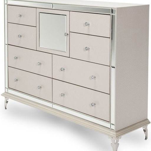 AICO Furniture - Hollywood Loft Frost Upholstered Dresser - 9001650-104 - GreatFurnitureDeal