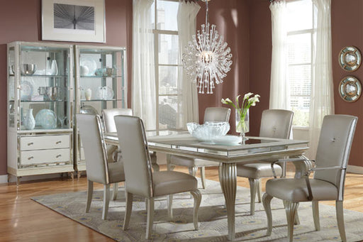 AICO Furniture - Hollywood Loft Frost 9 Piece Dining Room Set - 9001600-104-9SET