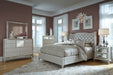AICO Furniture - Hollywood Loft Frost 6 Piece California King Upholstered Bedroom Set - 9001600CKBED-104-6SET - GreatFurnitureDeal