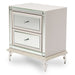 AICO Furniture - Hollywood Loft Frost Upholstered Nightstand - 9001640-104 - GreatFurnitureDeal
