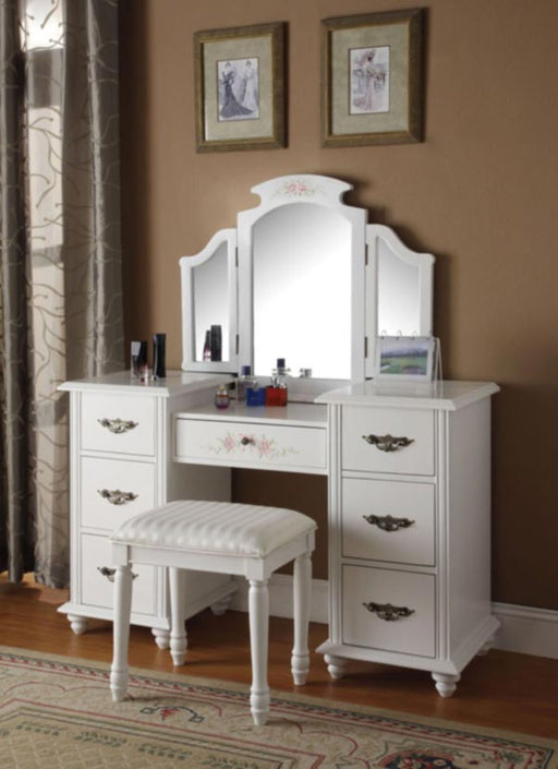 Acme Furniture - Torian 3 Piece Vanity Set in White - 90027-3SET - GreatFurnitureDeal