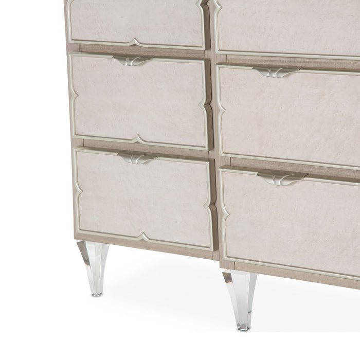 AICO Furniture - Camden Court Storage Console-Dresser in Pearl - 9005050-126 - GreatFurnitureDeal