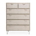 AICO Furniture - Camden Court 6 Drawer Vertical Storage Cabinets-Chest Of Drawers in Pearl - 9005070-126 - GreatFurnitureDeal