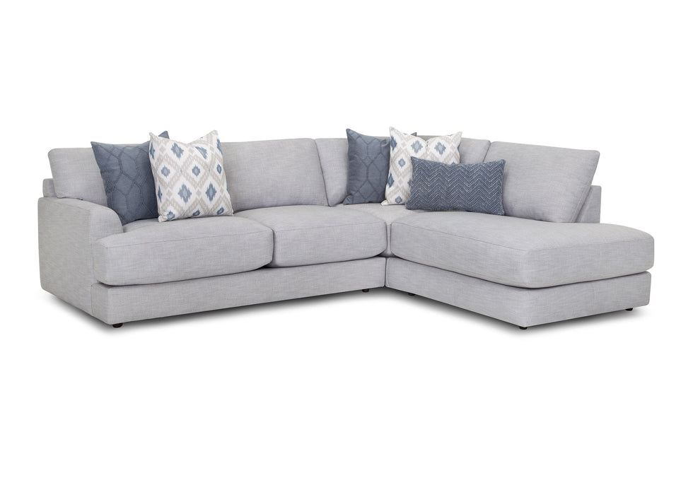 Franklin Furniture - Indy 2 Piece Sectional Sofa in Hartsdale Pewter - 90059-10-PEWTER - GreatFurnitureDeal