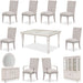 AICO Furniture - Glimmering Heights 12 Piece Rectangular Dining Room Set - 9011000-111-12SET - GreatFurnitureDeal