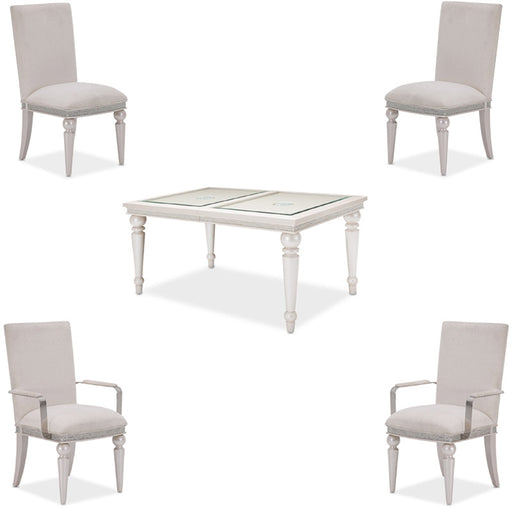 AICO Furniture - Glimmering Heights 5 Piece Rectangular Dining Room Set - 9011000-111-5SET