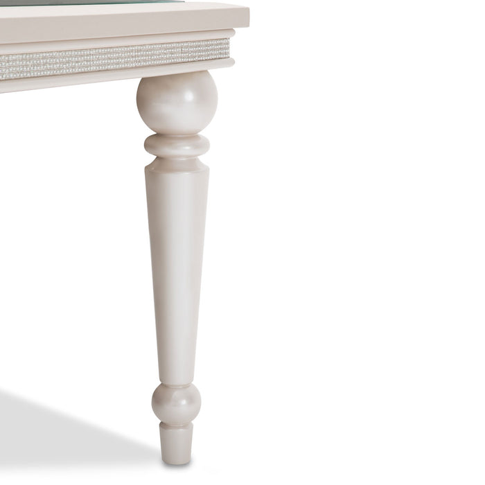AICO Furniture - Glimmering Heights 4 Leg Dining Table in Ivory - 9011000-111