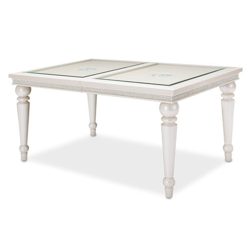AICO Furniture - Glimmering Heights 4 Leg Dining Table in Ivory - 9011000-111 - GreatFurnitureDeal
