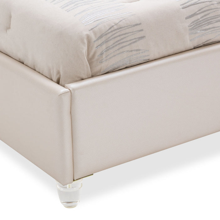 AICO Furniture - Glimmering Heights 5 Piece California King Upholstered Bedroom Set - 9011000CK-111-5SET - GreatFurnitureDeal
