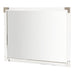 AICO Furniture - State St. Wall Mirror in Glossy White - N9016260-116 - GreatFurnitureDeal
